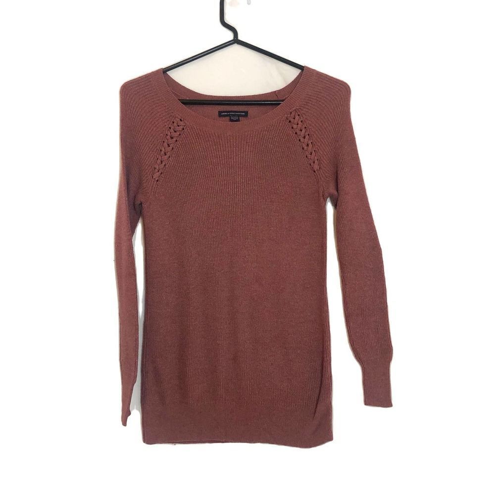 AEO Mauve Pullover Knitted Sweater